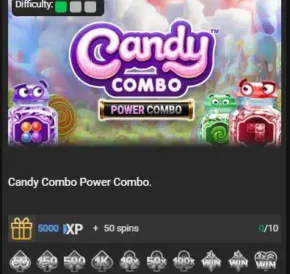 Achievements Wager Games_Candy Combo Power Combo