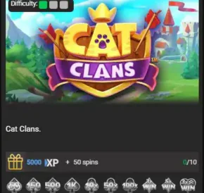 Achievements Wager Games_Cat Clans