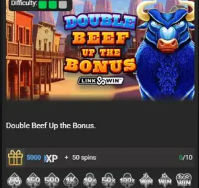 Achievements Wager Games_Double Beef Up The Bonus