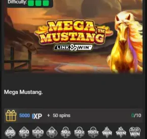Achievements Wager Games_Mega Mustang