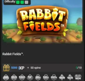Achievements Wager Games_Rabbit Fields