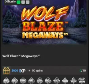 Achievements Wager Games_Wolf Blaze Megaways