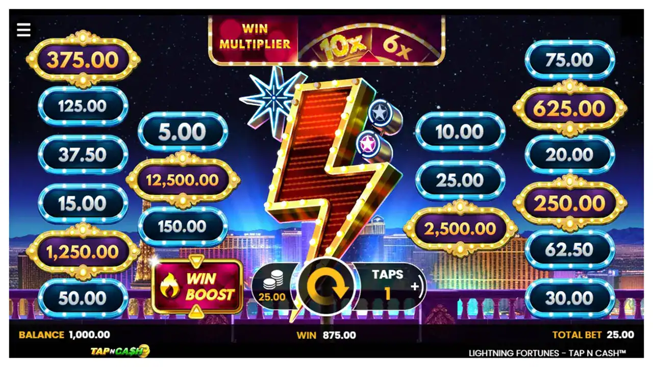 Lightning Fortunes Tap n Cash s1