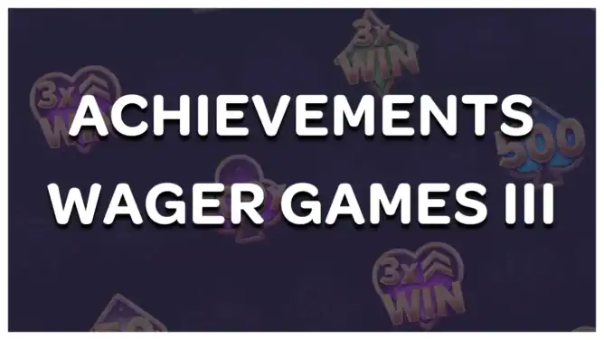Achievements Wager Games III Cover Casino Zimbabwe