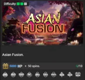 Achievements Wager Games II_Asian Fusion