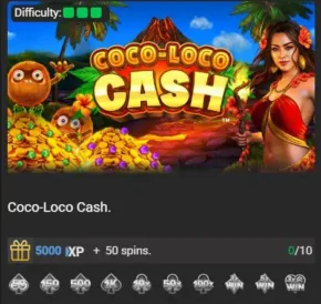 Achievements Wager Games II_Coco-Loco Cash