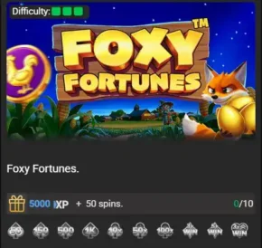 Achievements Wager Games II_Foxy Fortunes
