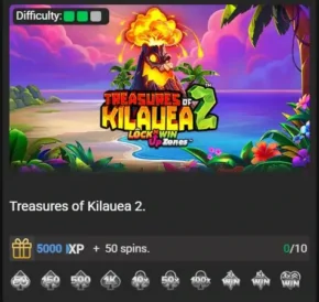 Achievements Wager Games II_Treasures of Kilauea 2