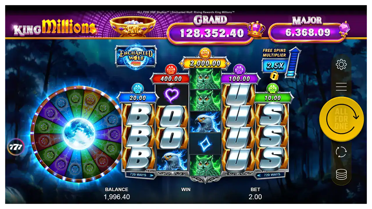Enchanted Wolf Rising Rewards King Millions s1
