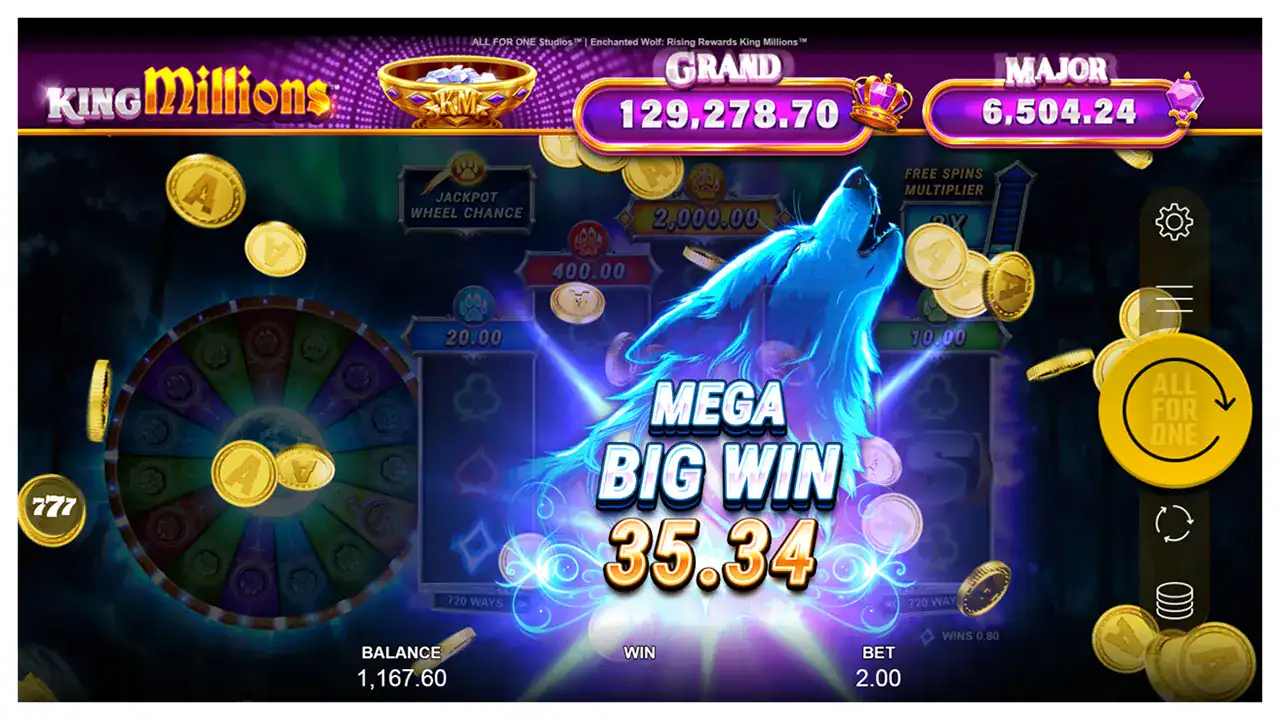 Enchanted Wolf Rising Rewards King Millions s2