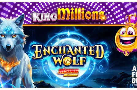 Enchanted Wolf Rising Rewards King Millions slot cover