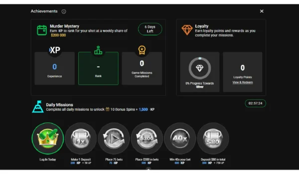 Murder Myster achievements Casino Zimbabwe