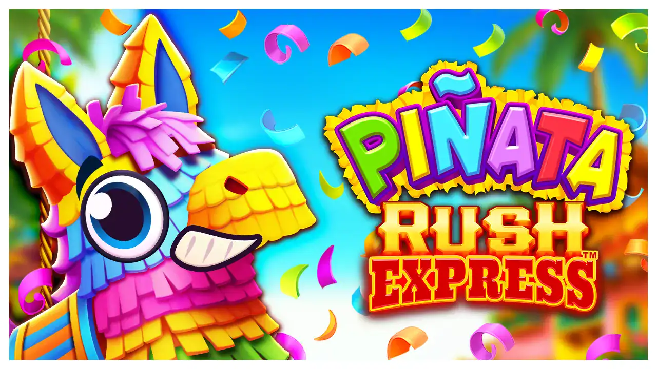 Piñata Rush Express slot cover Piñata Rush Express slot cover