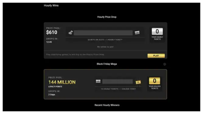 Casino Zimbabwe Black Friday 144 Million loyalty points Golden Tickets